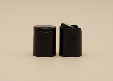चिकनी सतह डिस्क टॉप कैप, पूर्ण काले प्लास्टिक स्क्रू कैप्स का आकार 24-415