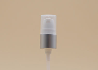 18 मिमी कॉस्मेटिक उपचार मैट सिल्वर क्लोजर व्हाइट पीपी हाफ कैप पंप करता है