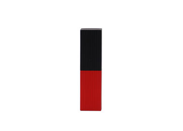 काले और लाल रंग के साथ वर्ग लिप बाम ट्यूब काटने का निशानवाला एल्यूमीनियम चुंबक ट्यूब