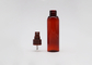 डार्क रेड प्लास्टिक कॉस्मेटिक खाली पीईटी बोतल 60 मिली 50 मिली फाइन मिस्ट स्प्रेयर के साथ