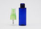 लाइट ग्रीन मिस्ट पंप के साथ 30 एमएल ब्लू Refillable पीईटी प्लास्टिक स्प्रे बोतलें