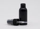 ब्लैक मिस्ट पंप के साथ 20 मिमी ब्लैक रिफिलेबल प्लास्टिक स्प्रे बोतलें खाली पेट बोतल