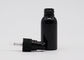 ब्लैक मिस्ट पंप के साथ 20 मिमी ब्लैक रिफिलेबल प्लास्टिक स्प्रे बोतलें खाली पेट बोतल