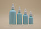 व्यक्तिगत देखभाल के लिए ब्लू कोटिंग आवश्यक तेल ड्रॉपर की बोतलें सफेद सिरेमिक बोतल