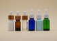 एम्बर खाली आवश्यक तेल की बोतलें रंग कोटिंग सफेद सिरेमिक ड्रॉपर बोतल