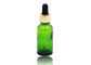 एल्युमिनियम ड्रॉपर के साथ त्वचा की देखभाल हरा रंग आवश्यक तेल ड्रॉपर की बोतलें