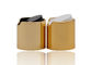 कॉस्मेटिक एल्यूमीनियम चमकदार सोना डिस्क टॉप कैप ब्लैक या व्हाइट पीपी डिस्क कैप 24 मिमी