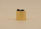 बॉडी लोशन के लिए चमकदार गोल्ड डिस्क टॉप कैप, बॉटल कैप क्लोजर 24 मिमी नेक