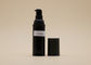 कॉस्मेटिक पीपी प्लास्टिक वायुहीन स्प्रे बोतल, काली 15 मिलीलीटर वायुहीन पंप की बोतलें