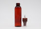 खाली Refillable प्लास्टिक स्प्रे की बोतलें गहरे भूरे रंग के 24 मिमी गर्दन के आकार 100 मि.ली.