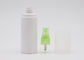 60 मिलीलीटर 100 मिलीलीटर फ्लैट कंधे प्लास्टिक मुक्त स्प्रे बोतल सफेद पीईटी सामग्री से अधिक है