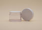 30 मिलीलीटर बेलनाकार गोल ओपल कॉस्मेटिक क्रीम कंटेनर सफेद PETG ढक्कन के साथ स्पष्ट शरीर