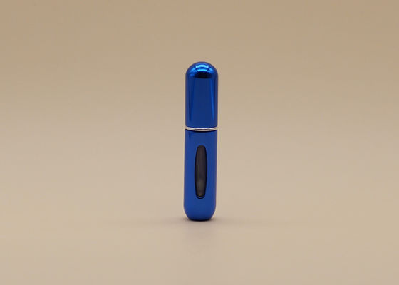 तरल कॉस्मेटिक पैकिंग के लिए रॉयल ब्लू रिफिलेबल प्लास्टिक स्प्रे की बोतलें 5 मि.ली.