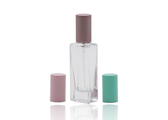 15 मिलीलीटर कॉस्मेटिक स्प्रे बोतल, रंगीन कैप के साथ मोटी दीवार Refillable खाली ग्लास इत्र की बोतल