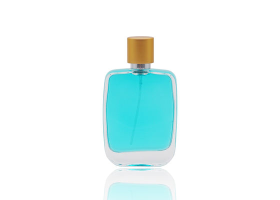 स्क्वायर शेप 50 मिली कॉस्मेटिक परफ्यूम बॉटल FEA15 के साथ परफ्यूम पंप पर स्नैप करें