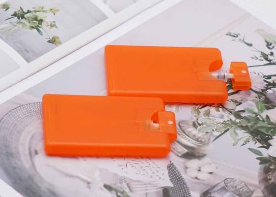 परफ्यूम एटमाइज़र 20 मिली प्लास्टिक फाइन मिस्ट स्प्रे बोतल ऑरेंज क्लियर कलर: